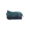 Coperta highneck HKM Pittsburgh check 600D 300g - Marino / verde / a quadri
