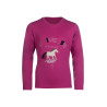 Polo a maniche lunghe Polly HKM bambino - Rosa