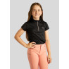 Polo Montar Everly bambino maniche corte rosa oro - Nero