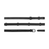 Redini da briglia Working by Dy'on tutto cuoio con 7 fermagli 5/8" - Nero