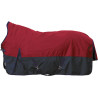 Coperta highneck HKM Louisville 1680D in pile - Rosso / blu navy