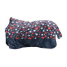 Coperta highneck HKM Norwich 600D 300g - Blu navy motivo stella