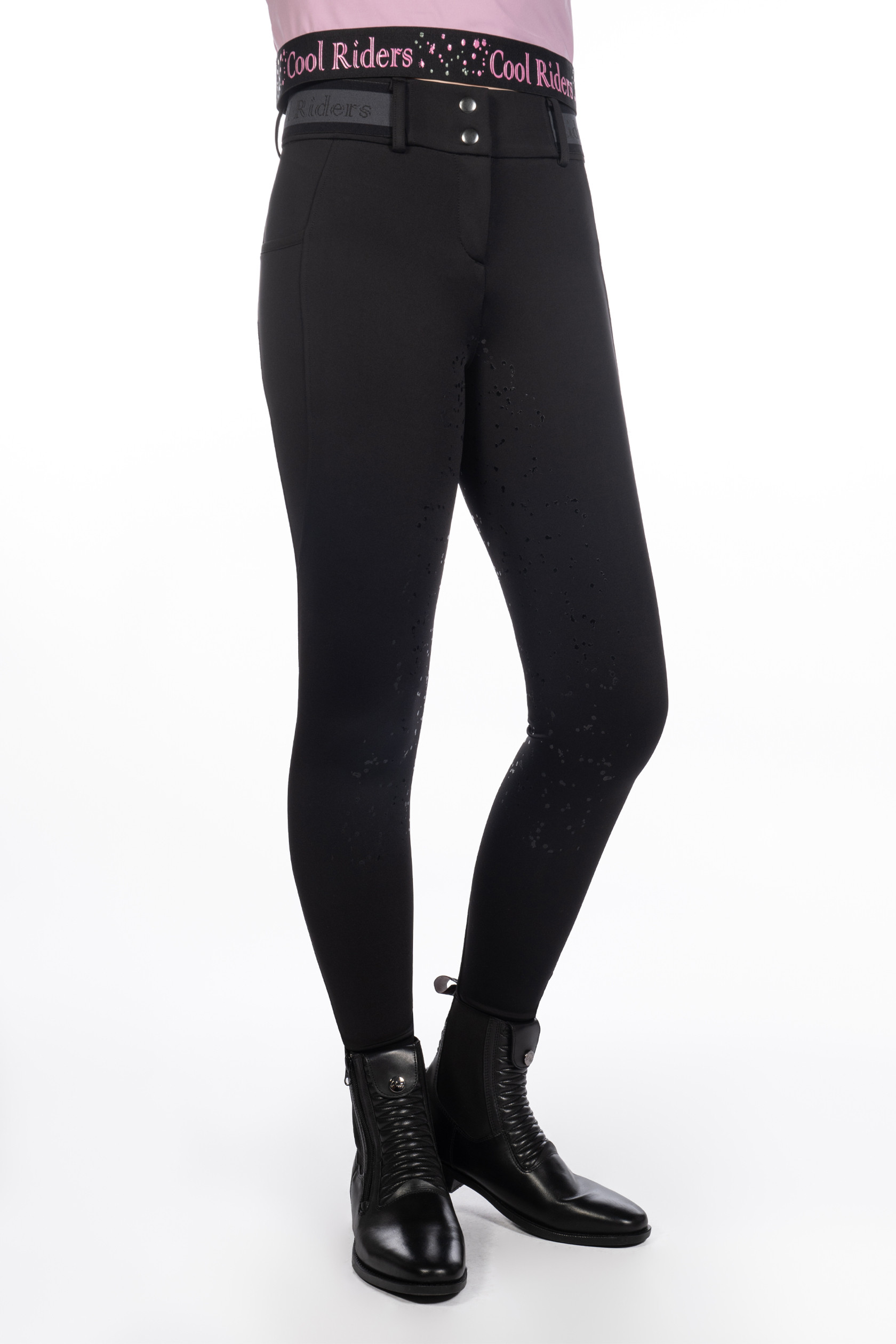 Pantaloni da donna Hailey fondo 1/1 in silicone HKM Nero