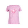 T-shirt bambini HKM I love horse riding - Rosa