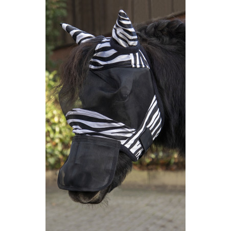 Maschera anti-mosche Zebra Shetty HKM