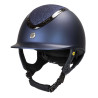 Casco EQ3 Pardus Smooth Top con rotella Back on Track - Blu glitterato