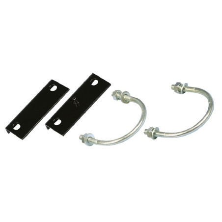 Archetto di fissaggio su tubo con piastre di stabilizzazione a coppia Kerbl