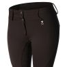 Pantaloni da equitazione termici full grip Horze Rhea bambino con tasche posteriori - Nero