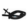 Redini in gomma T de T con fermagli - Nero