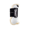 Stinchiere anteriori Eskadron Flexisoft finta pelliccia - Bianco