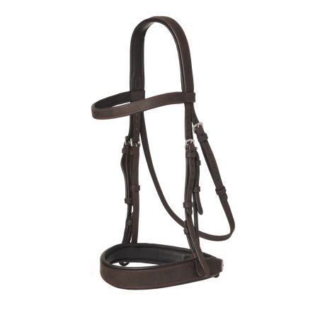 Briglia piatta Hunter LeMieux con redini intrecciate