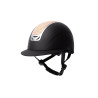 Casco da equitazione con ornamento in cristallo Horze Arix II - Nero / pesca