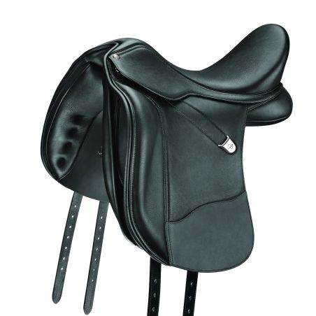 Sella da dressage Bates Wide Plus in cuoio Luxe