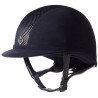 Casco Charles Owen AYR8 Micro-suede - Marina / argento