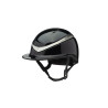 Casco Charles Owen Halo Luxe visiera larga - Nero / platino lucido