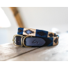 Collare per cane Polo HFI - Marrone / blu navy / oro