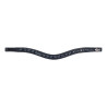 Frontrino imbottito con onde e strass HFI - Nero / blu navy / blu
