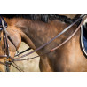 Deutsche Zügel Leder + Seil HFI Master - Marrone