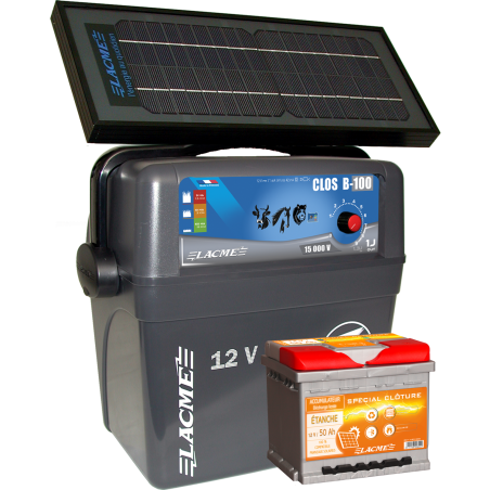 Elettrificatore Lacmé Clos B100 Solis 7,2W + Batteria