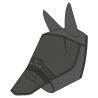 Maschera anti-mosche anti-UV Equithème Mesh con coprinasso - Nero
