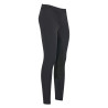 Pantaloni da equitazione Easy Rider Queen Diamond con fondo in pelle - Nero