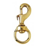 Moschettone ad anello 20 mm tondo ottone