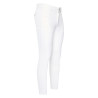 Pantaloni da equitazione Euro-Star Gabriel Competition Connect con grip al ginocchio da uomo - Bianco