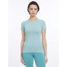 T-shirt a maniche corte LeMieux senza cuciture Britney - Acqua