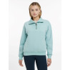 Maglione LeMieux con collo a quarto zip Keira donna - Acqua