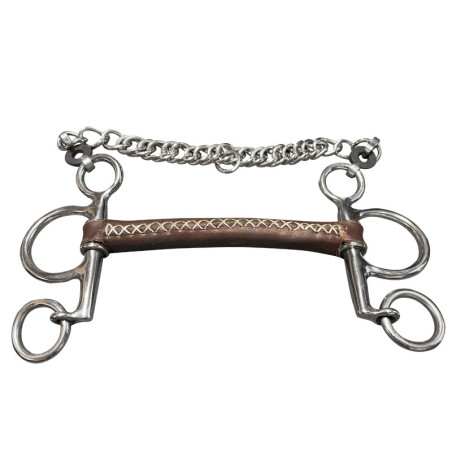 Morso in cuoio rotondo Jump'In Pelham branche corte diritto