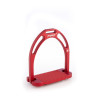 Staffili Jin Stirrup in Alluminio Opaco - Rosso
