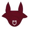 Cuffia anti-mosche in tessuto tecnico con logo Equestro - Vino / bianco