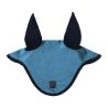 Cuffia anti-mosche in velluto e tessuto tecnico Equestro - Oceano / nero