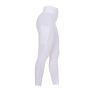 Leggings aderenti da donna con grip completo Classic Equestro - Bianco / bianco
