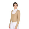 Polo da concorso Donna Maniche Lunghe con Inserti in Rete Equestro - Beige