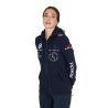 Felpa con cappuccio da donna con multi-logo nuovo Equestro - Blazer marine