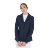 Giacca da concorso da donna in tessuto tecnico elasticizzato Equestro - Blazer marine
