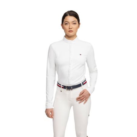 Camicia da concorso Tommy Hilfiger Equestrian Charlotte a maniche lunghe da donna