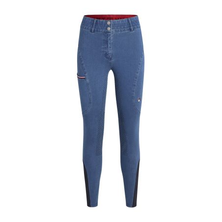 Pantaloni Tommy Hilfiger Equestrian Texas Denim full grip donna