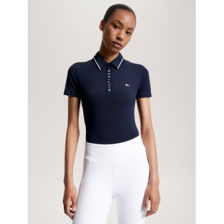 Polo Tommy Hilfiger Equestrian Harlem a maniche corte da donna
