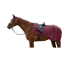 Coperta da equitazione anti-mosche Waldhausen Rom - Rosso vellutato
