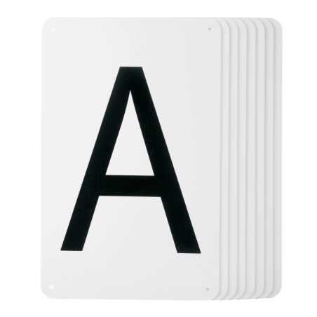 Lettere su targa Waldhausen da fissare 20 x 40 m