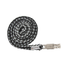 Lunga da cavezza Waldhausen Plus con moschettone anti-panico - Nero / grigio