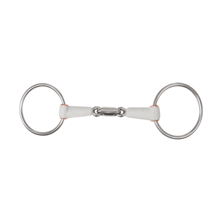 Morso a filetto Beris doppia rottura anello 7,5 cm