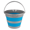 Secchio pieghevole Waldhausen 10 L - Blu azzurro