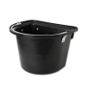 Secchio-mangiatoia da porta Waldhausen con maniglia - Nero