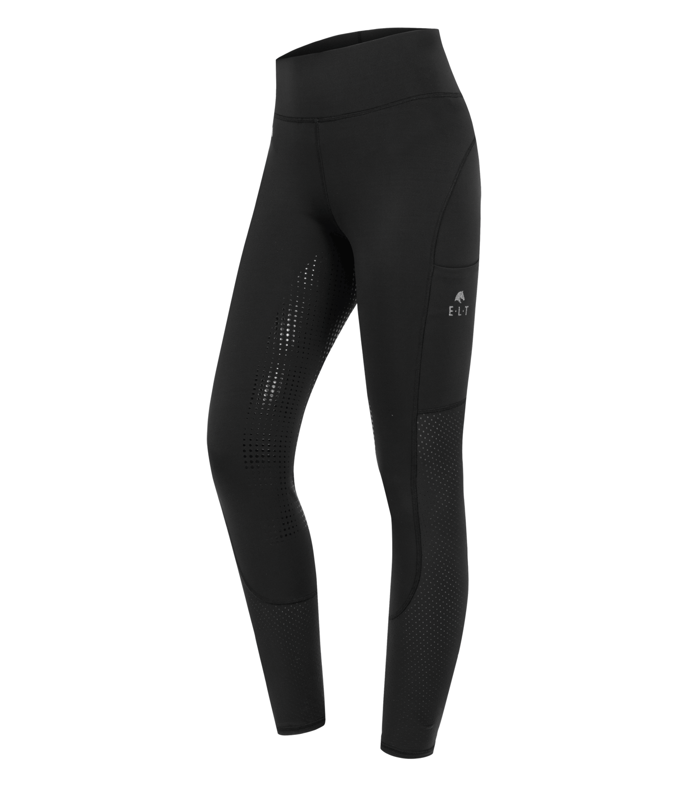 Leggings da equitazione ELT a vita alta Hanna mesh Nero