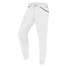 Pantaloni da equitazione ELT Mailo con grip al ginocchio da uomo - Bianco