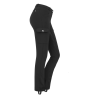 Pantaloni da equitazione ELT Micro Jodhpur Cargo silicone - Nero