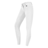 Pantaloni da equitazione ELT Micro Sport in silicone a vita alta - Bianco